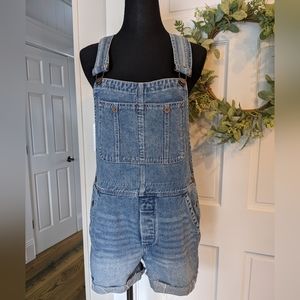 SOLD Free People Denim Overall Shorts